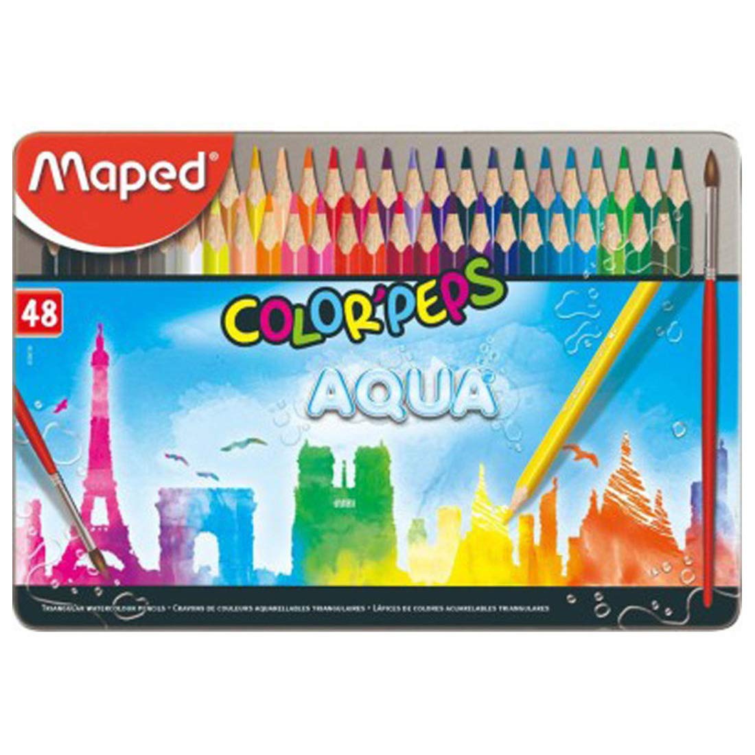 Maped Colour'Peps Aqua Colour Pencil Set - SCOOBOO - 836018 - Watercolour Pencils