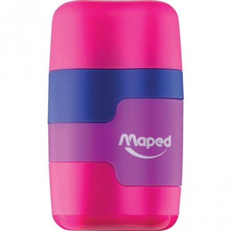 Maped-Duo Grip Erasers and Pencil Sharpener Assorted Colors - SCOOBOO - 049220 - Sharpeners