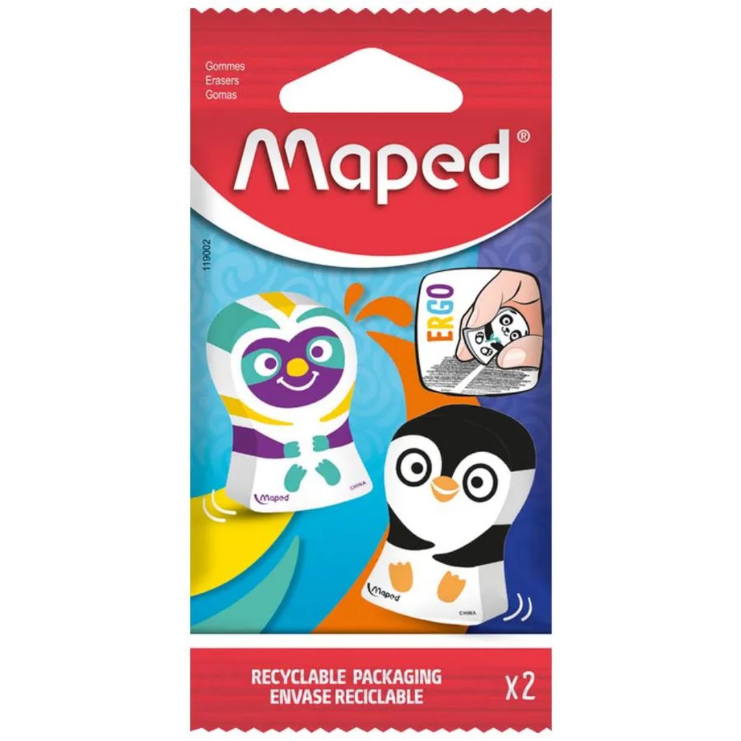 Maped Eraser - Ergo Fun Multicolour - SCOOBOO - 119002 - Eraser & Correction