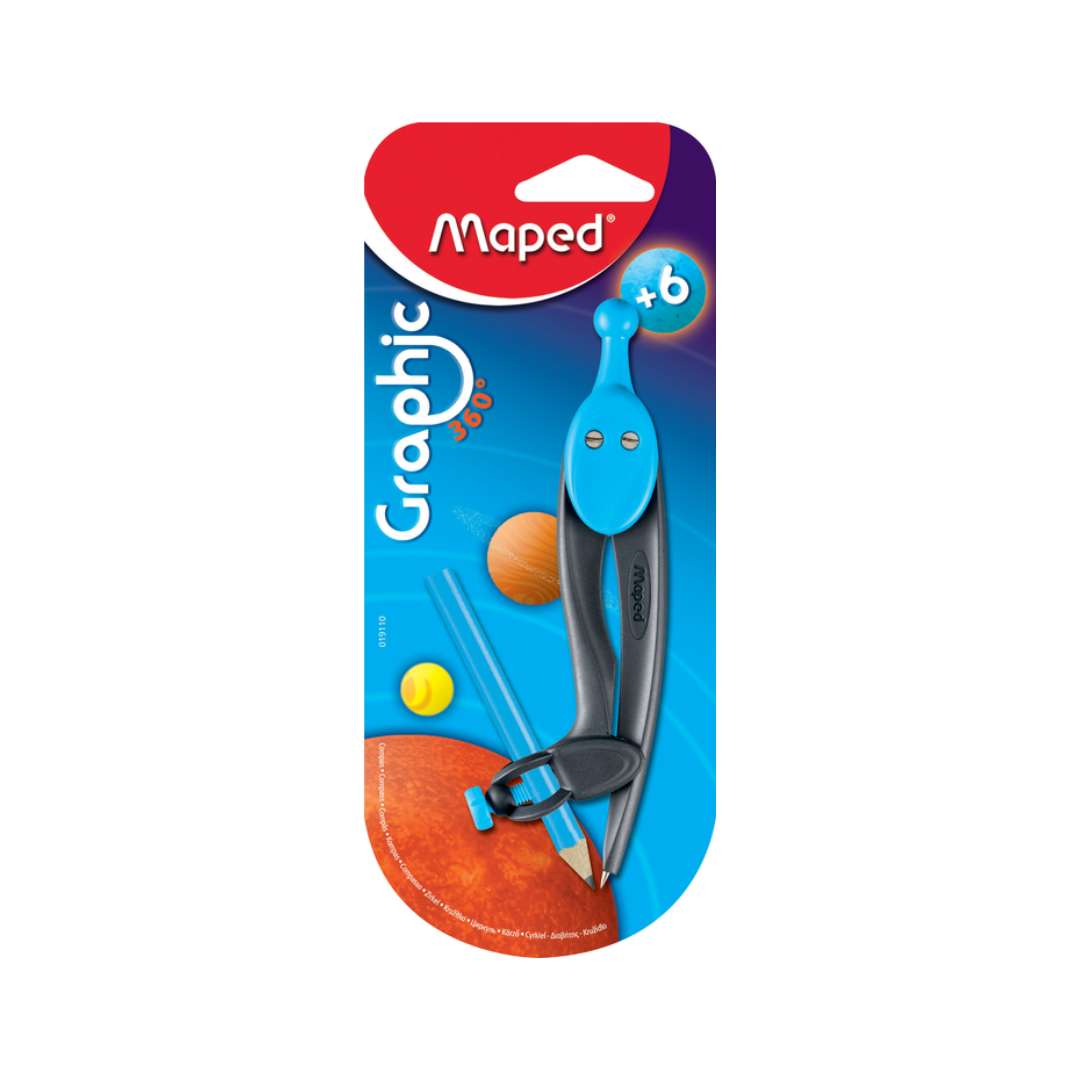 Maped Spring Compass Maped Graphic 360 Compass - SCOOBOO - Maped