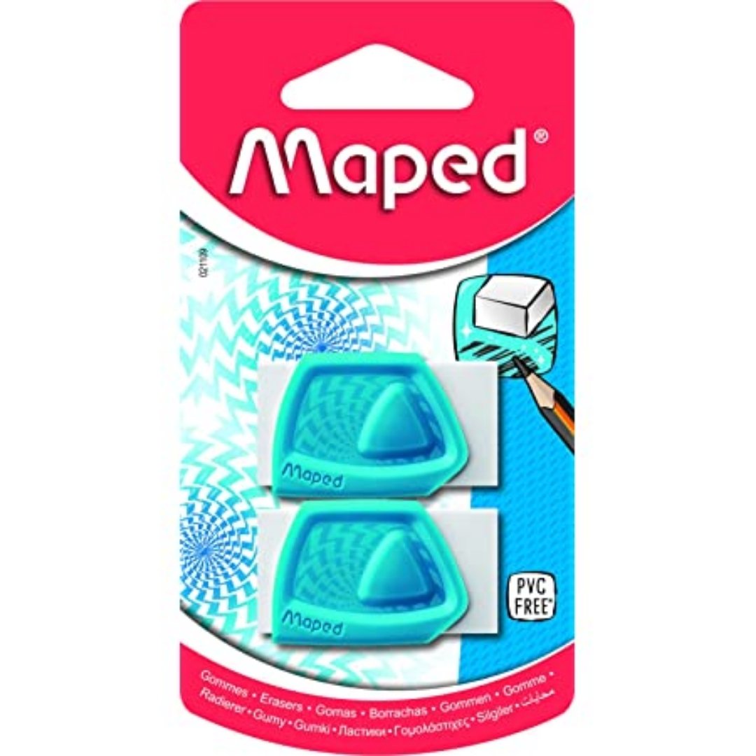 Maped Precision Grip Erasers - SCOOBOO - Maped