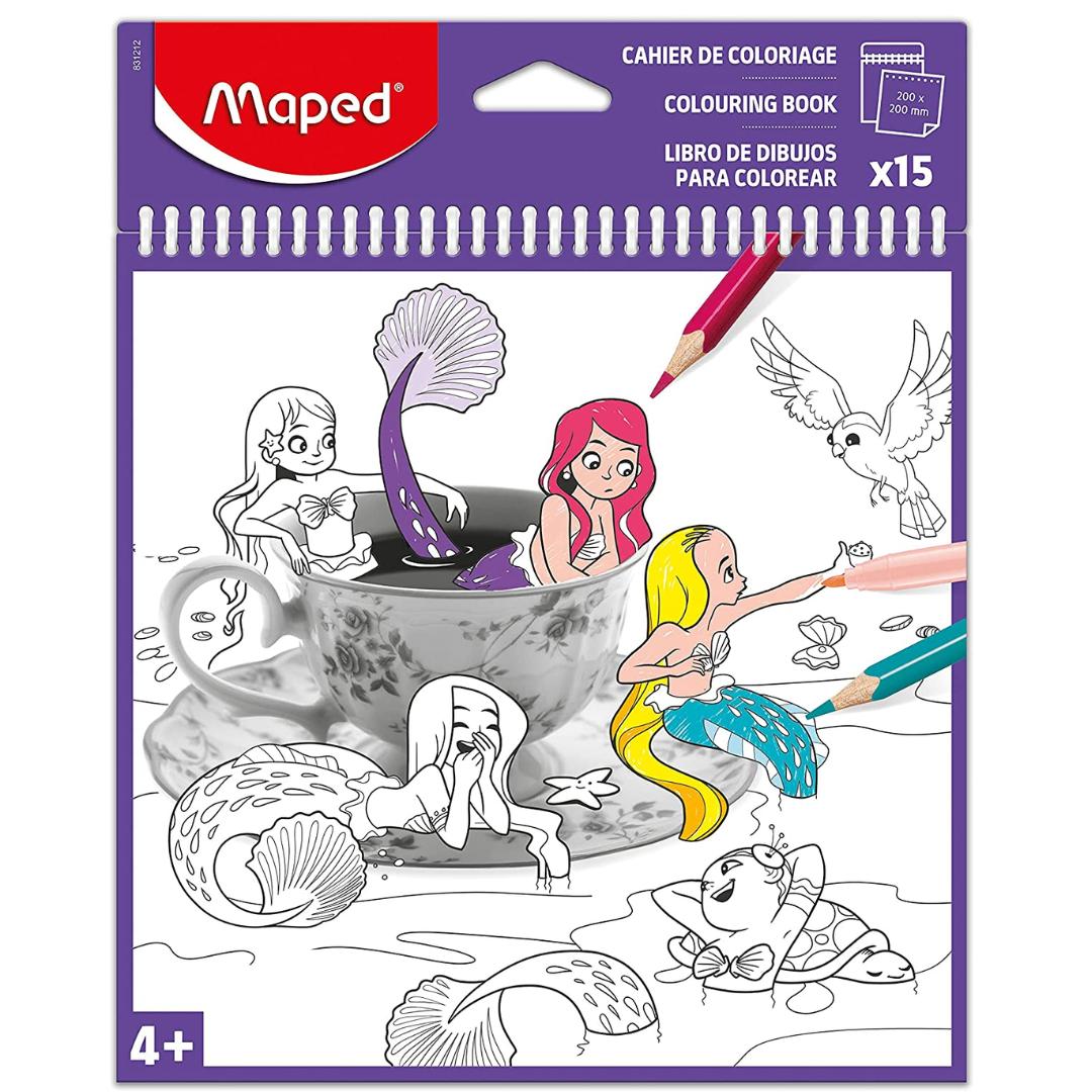 Maped Spiral Colouring Book - SCOOBOO - 831212 - DIY Box & Kids Art Kit