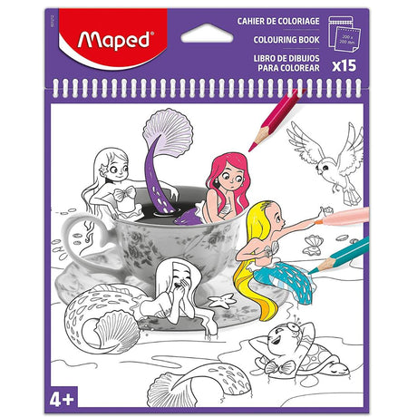 Maped Spiral Colouring Book - SCOOBOO - 831212 - DIY Box & Kids Art Kit