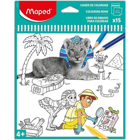 Maped Spiral Colouring Book - SCOOBOO - 831212 - DIY Box & Kids Art Kit