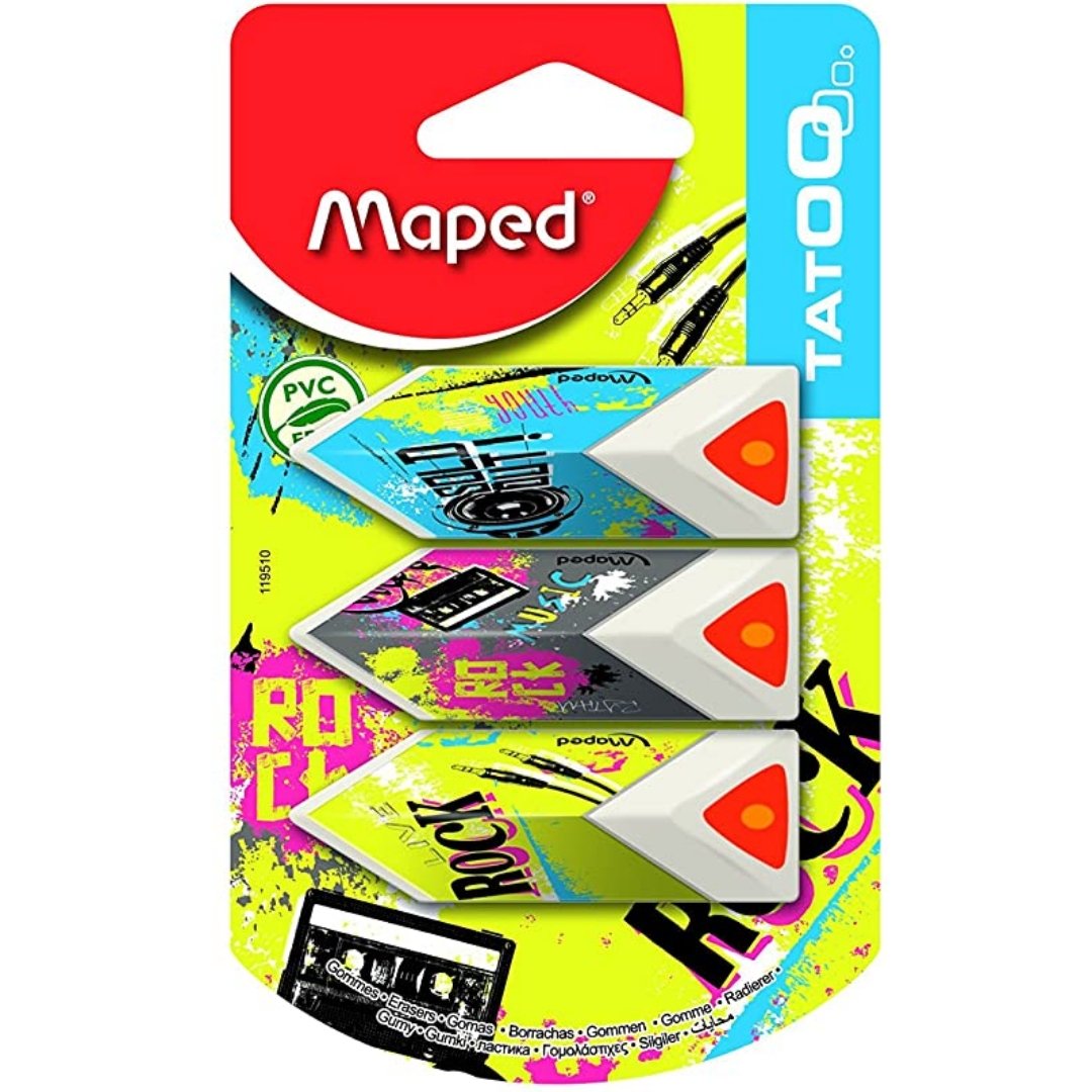 Maped Tatoo Teen Trio Eraser - SCOOBOO - 119510 - Eraser & Correction