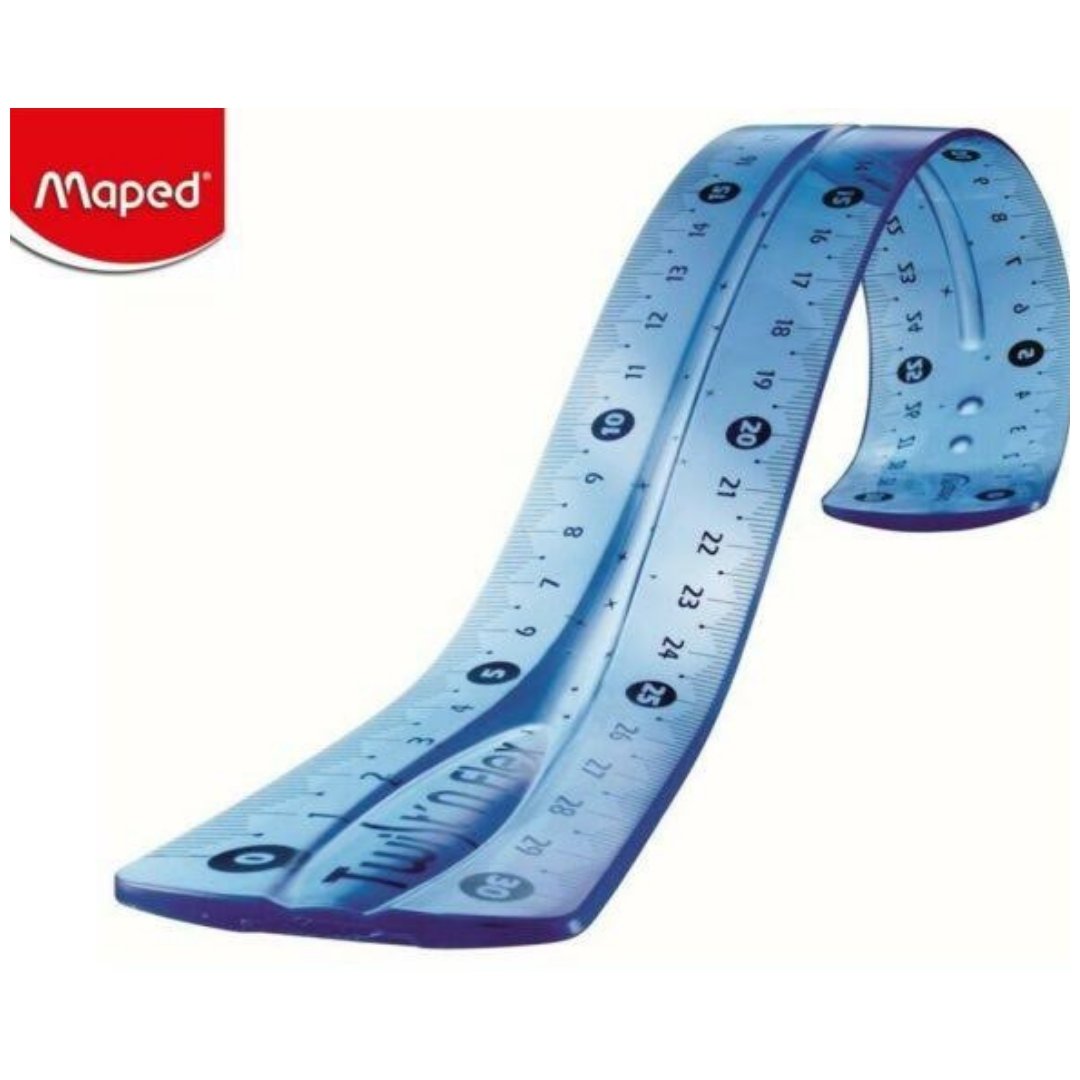 Maped Twist and Flex Flat Ruler (15 cm) - SCOOBOO - 279110 - Rulers & Measuring Tools