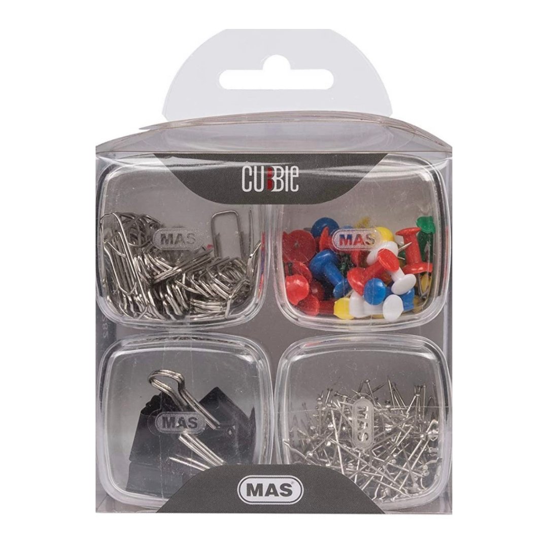 MAS Cubbie Box - SCOOBOO - 1282 - Paperclips, Fasteners & Rubber bands