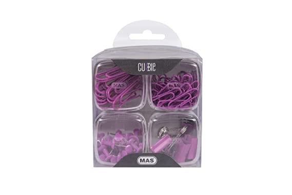 MAS Cubbie Rainbow PVC Box (Pack of 4) - SCOOBOO - Paperclips, Fasteners & Rubber bands