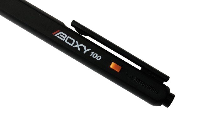 Mitsubishi Boxy Ballpoint Pen- Black 0.7mm - SCOOBOO - Boxy -100 - Ball Pen