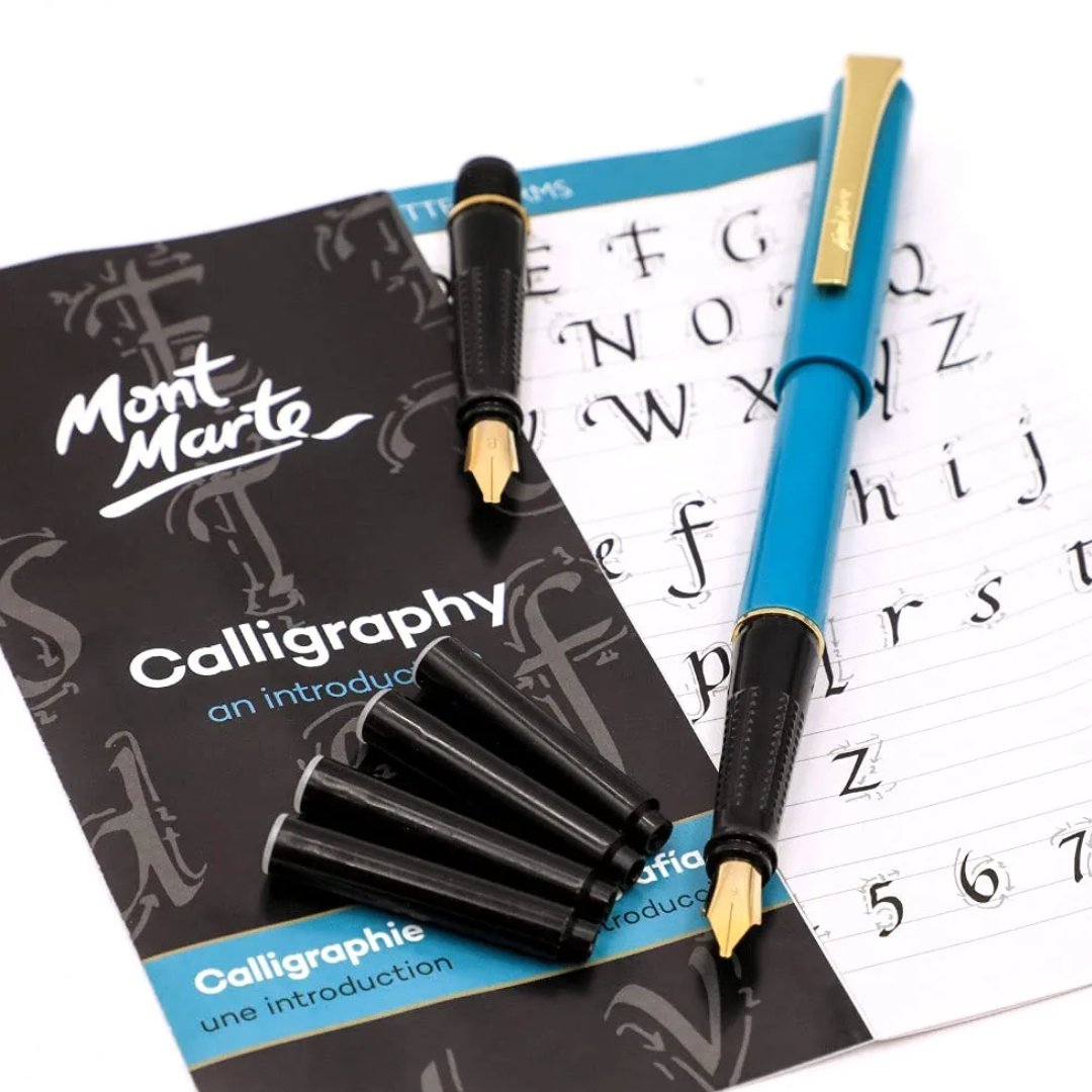 Mont Marte 2 Nib Pen Set - SCOOBOO - MMCA0001 - calligraphy pens