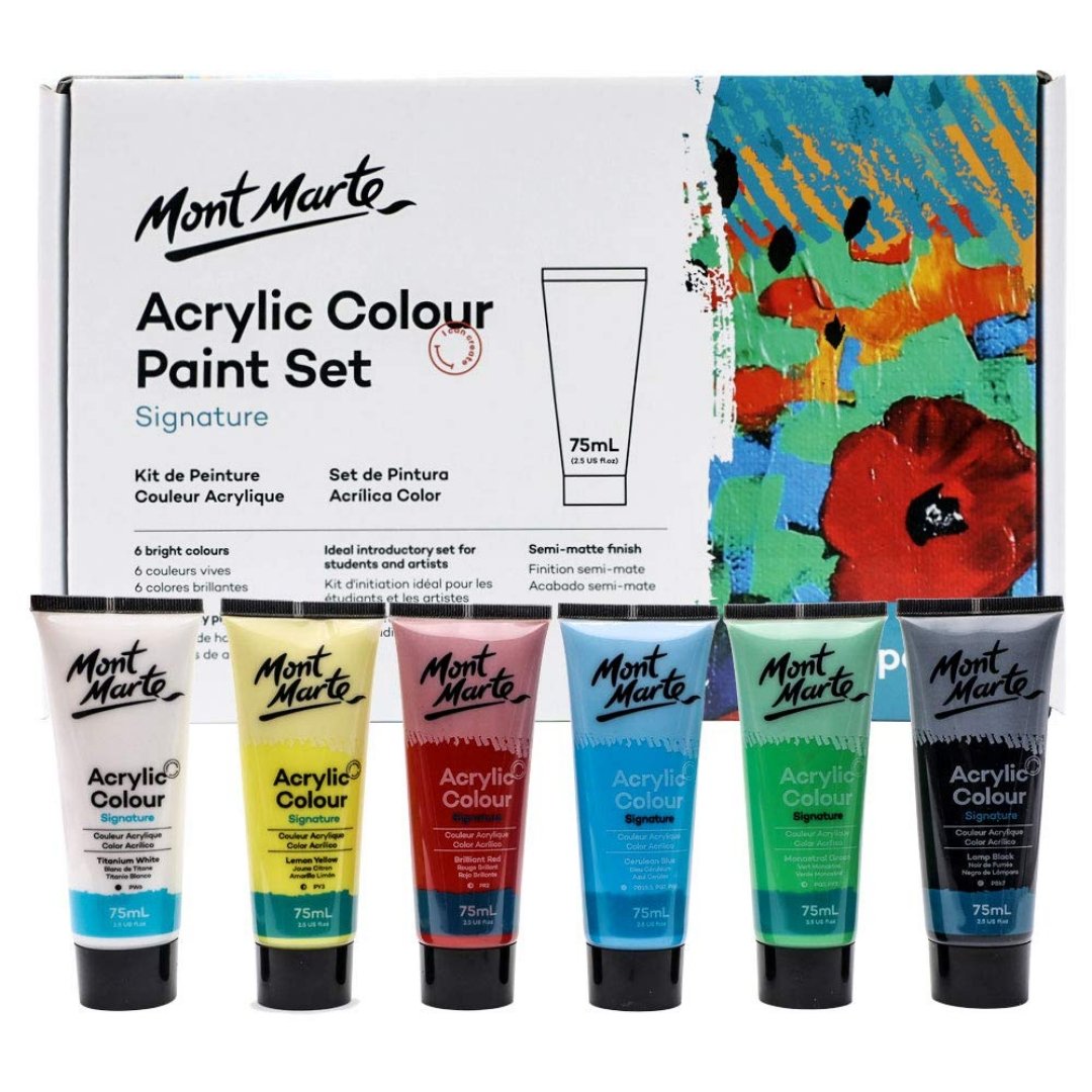Mont Marte Acrylic Colour Paint Set - SCOOBOO - 81456 - Acrylic paints