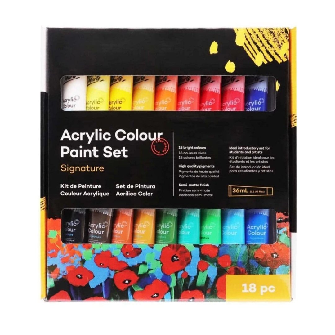 Mont Marte Acrylic Paint Set 18 Colors - SCOOBOO - 81404 - Acrylic paints