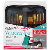 Mont Marte Brush Set In Wallet-Pack Of 11 - SCOOBOO - BMHS0032 - Paint Brushes & Palette Knives