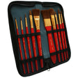 Mont Marte Brush Set In Wallet-Pack Of 11 - SCOOBOO - BMHS0032 - Paint Brushes & Palette Knives