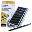 Mont Marte Charcoal Pencils set of 12pcs - SCOOBOO - 81580 - Charcoal Pencil