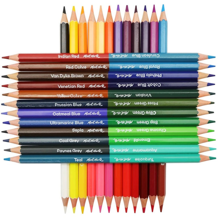 Mont Marte Duo Color Pencils - SCOOBOO - MPN0122 - Coloured Pencils