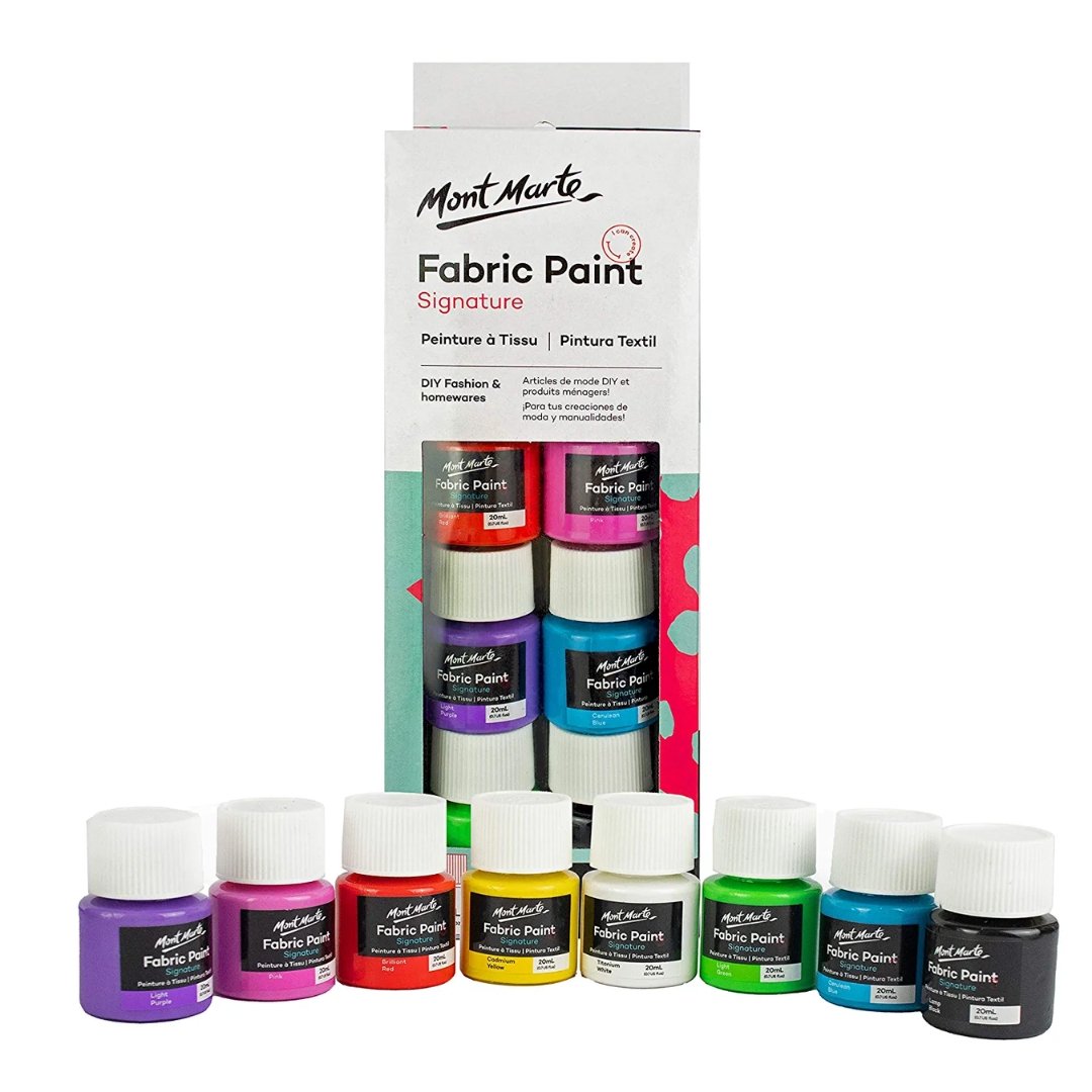 Mont Marte Fabric Paint Set Of 8 - SCOOBOO - PMHS0022 - Fabric paint