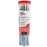 Mont Marte Fine Detail Brush Set Pack Of 10 - SCOOBOO - BMHS0049 - Paint Brushes & Palette Knives