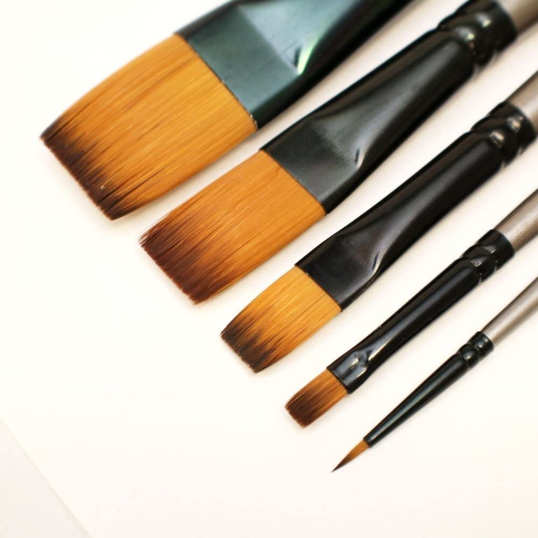 Mont Marte Gallery Series Acrylic Brush Set - SCOOBOO - BMHS0016 - Paint Brushes & Palette Knives