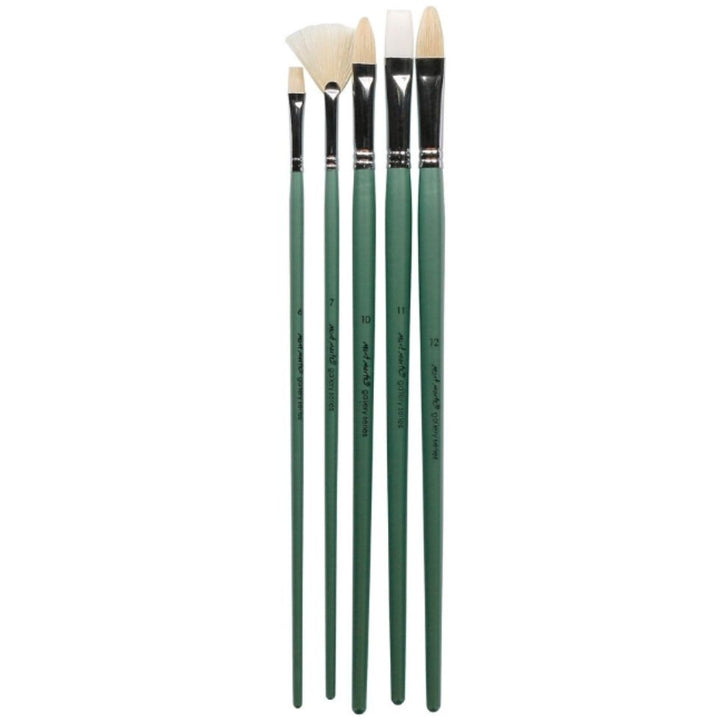 Mont Marte Gallery Series Oils Brush Set (Pack Of 5) - SCOOBOO - BMHS0024 - Paint Brushes & Palette Knives