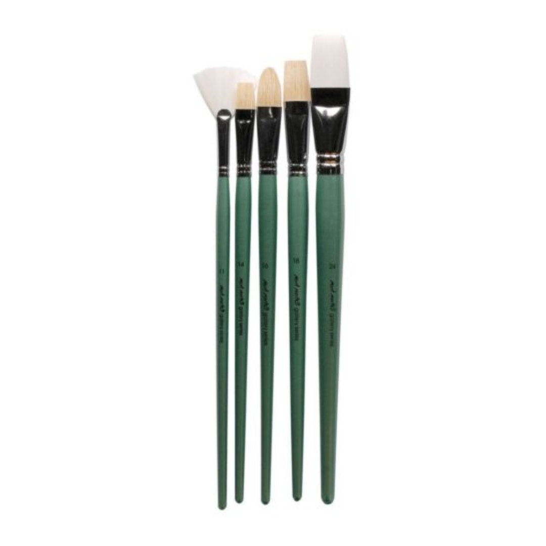 Mont Marte Gallery Series Oils Brush Set (Pack Of 5) - SCOOBOO - BMHS0025 - Paint Brushes & Palette Knives