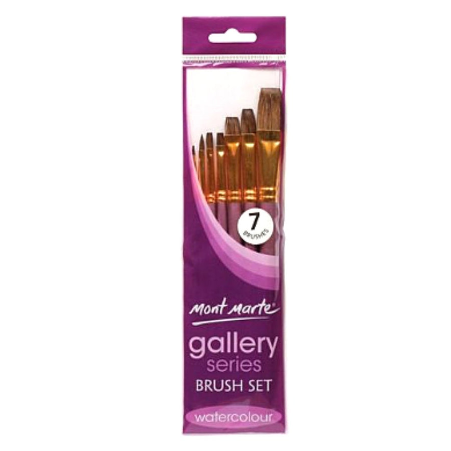 Mont Marte Gallery Series Watercolor Brush Set - SCOOBOO - BMHS0026 - Paint Brushes & Palette Knives