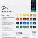 Mont Marte Gouache Paints 24pc x 12ml - SCOOBOO - 81572 - Poster paints