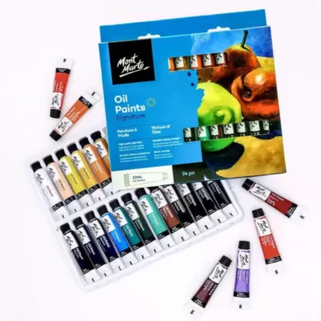 Mont Marte Oil Paints Pack Of 24 - SCOOBOO - PMHS0032_V03 - Oil paints