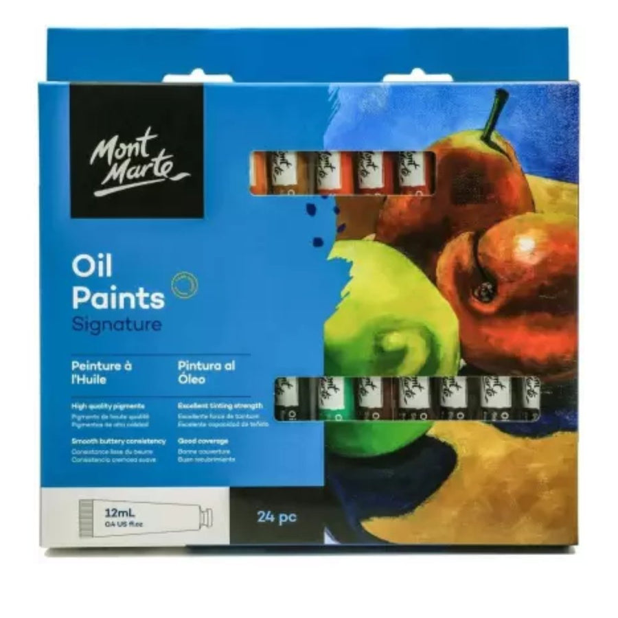 Mont Marte Oil Paints Pack Of 24 - SCOOBOO - PMHS0032_V03 - Oil paints