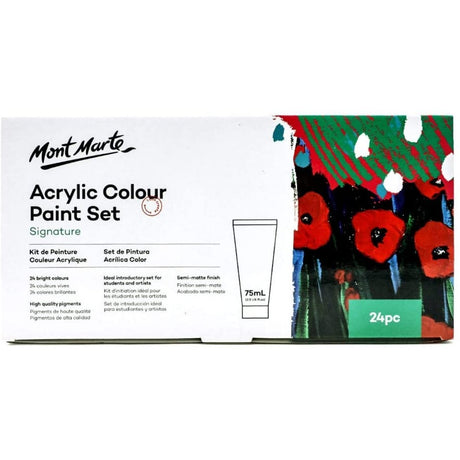 Mont Marte Signature Acrylic Color Paint Set of 24 - SCOOBOO - 81460 - Acrylic paints