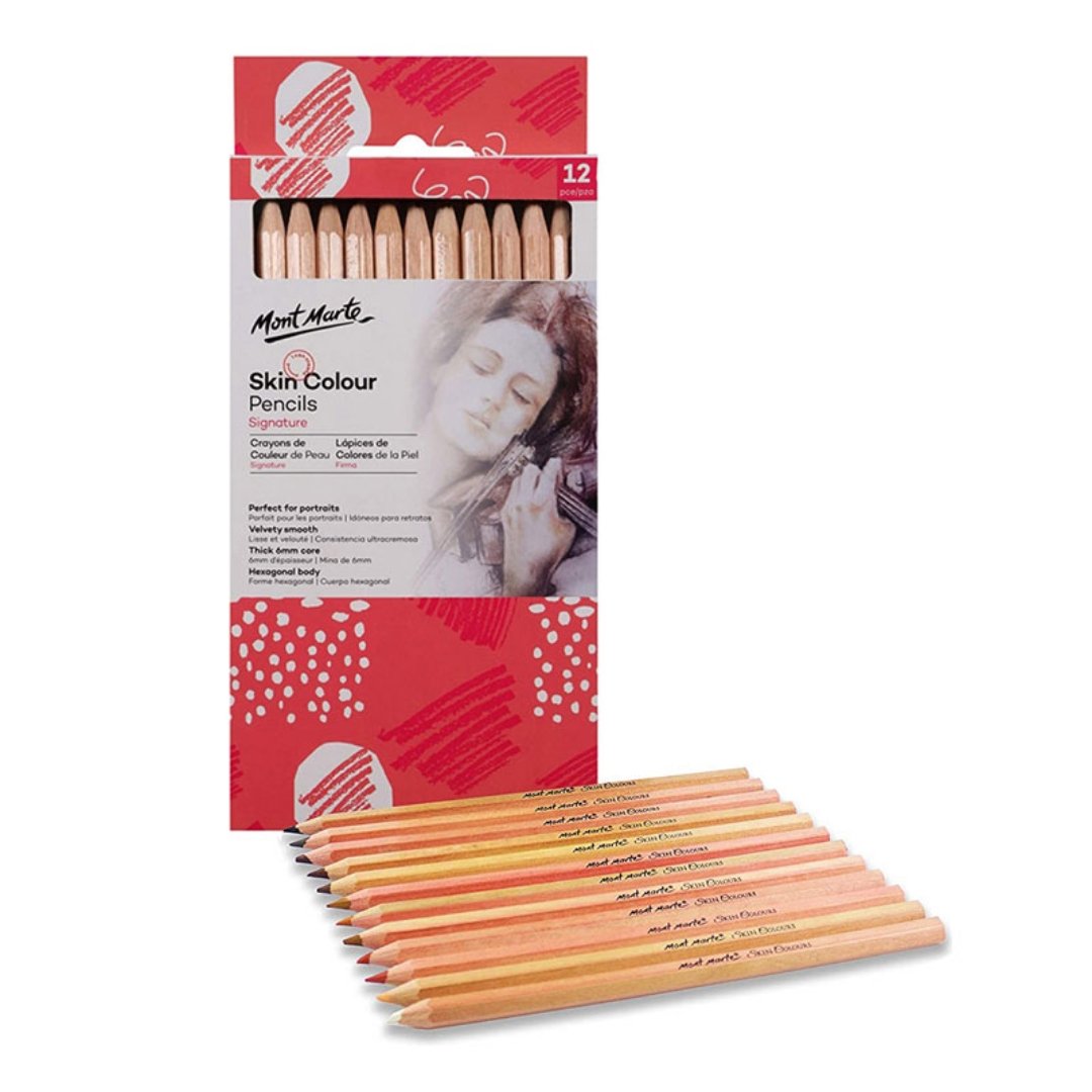 Mont Marte Skin Color Pencils - SCOOBOO - 20912 - Sketch pencils