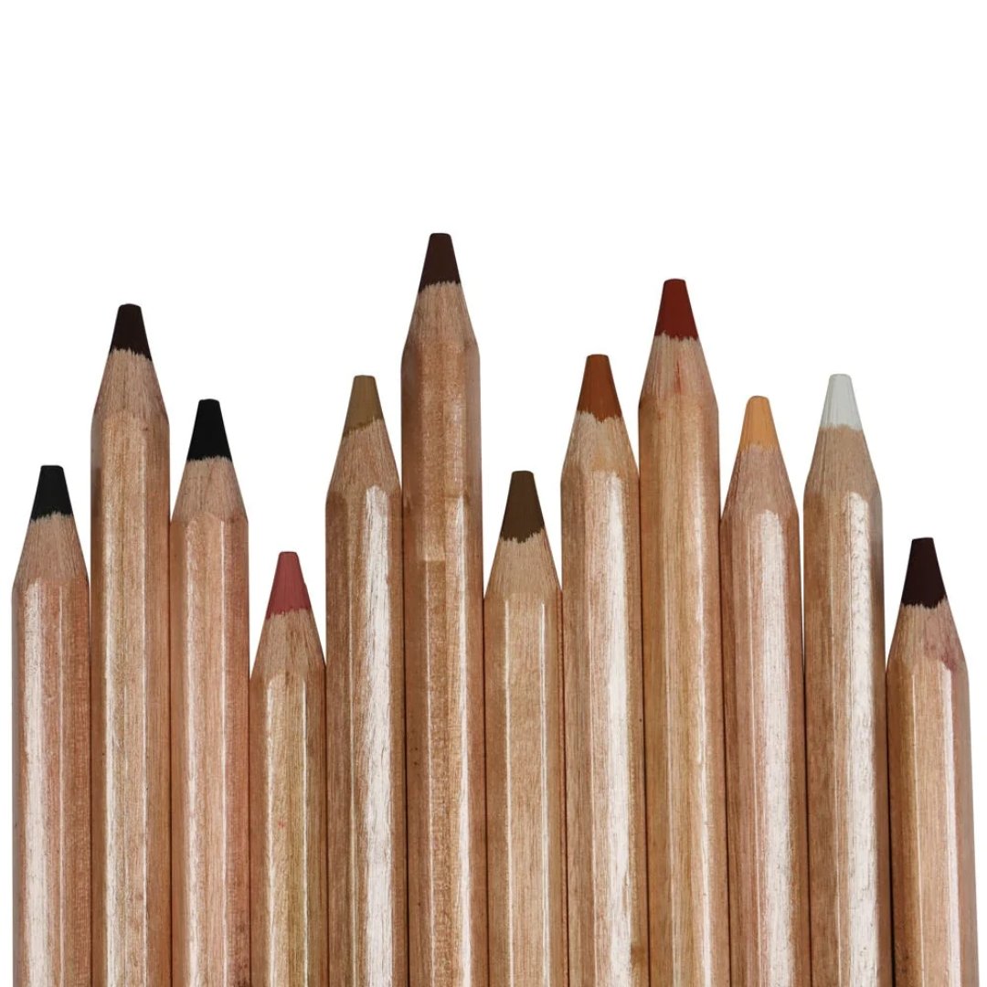 Mont Marte Skin Tints Pastel Pencils Pack Of 12 - SCOOBOO - MPN0102 - Coloured Pencils