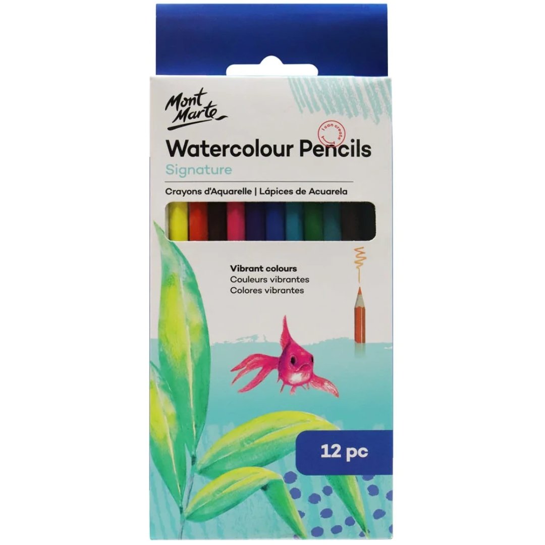 Mont Marte Watercolour Pencils - SCOOBOO - MPN0031 - Watercolor pencils