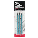 Mont Marte Woodless Charcoal Pencil Pack Of 3 - SCOOBOO - MPN0045 - Charcoal Pencil