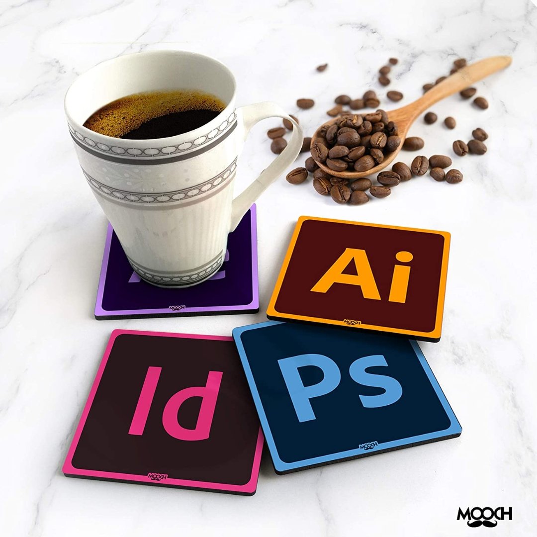 Mooch Adobe Coasters (Pack of 4) - SCOOBOO - Coasters