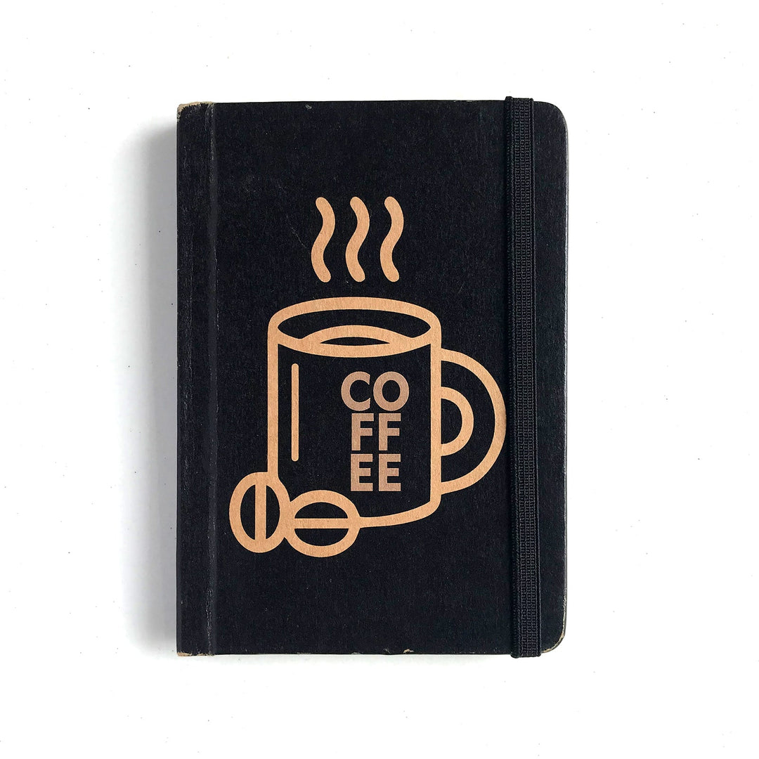 Mooch Coffee Notebook A6 - SCOOBOO - Coffee Khaki Paper A6 - Plain