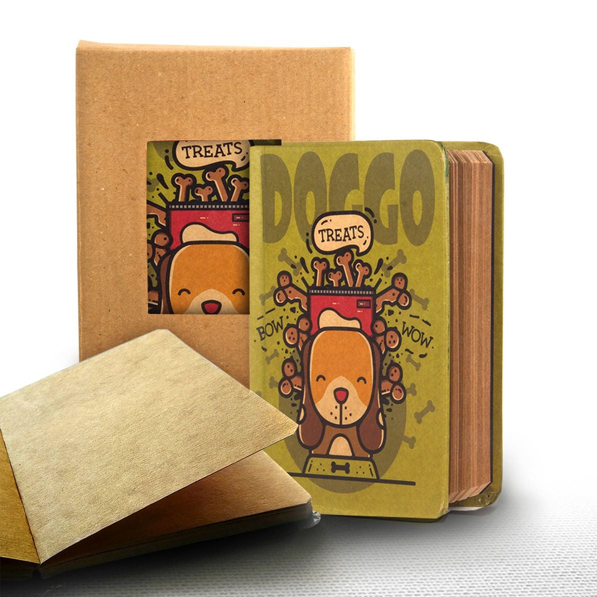 Mooch Jungle Series-A6 Notebooks - SCOOBOO - Plain