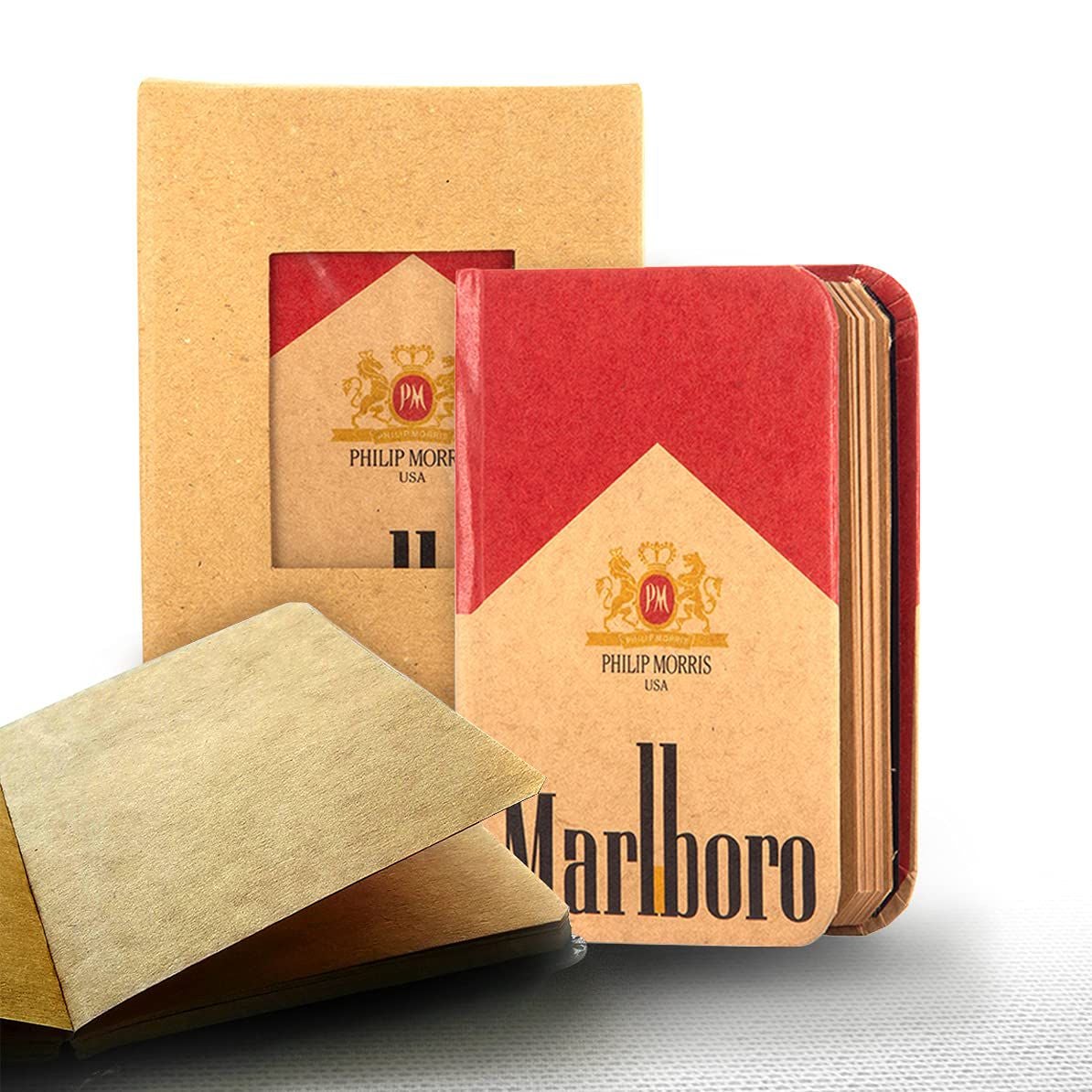 Mooch Marlboro A6 Notebook - SCOOBOO - Khaki - Plain