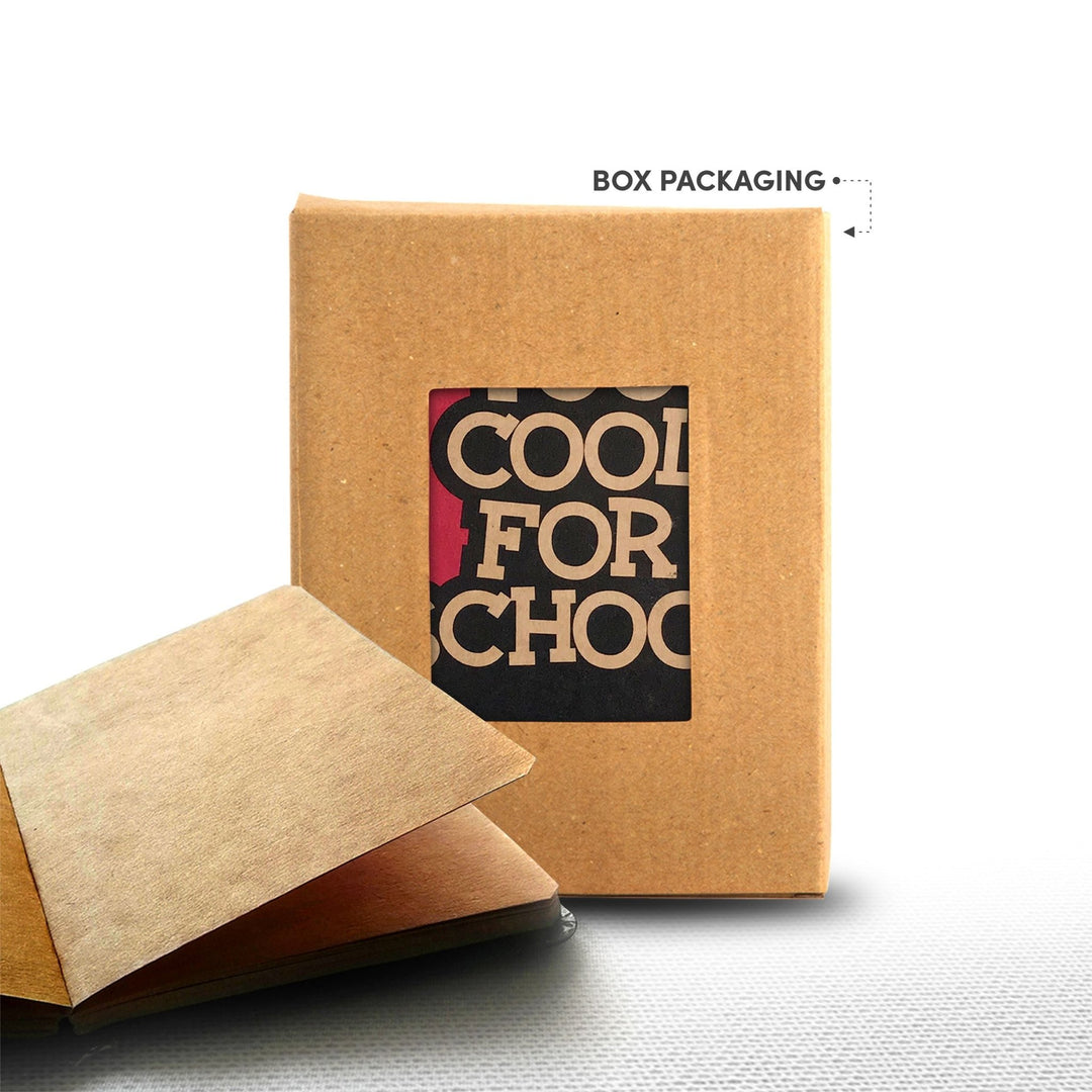 Mooch Too Cool For School Khaki Paper A6 - SCOOBOO - Too Cool For School Khaki Paper A6 - Plain