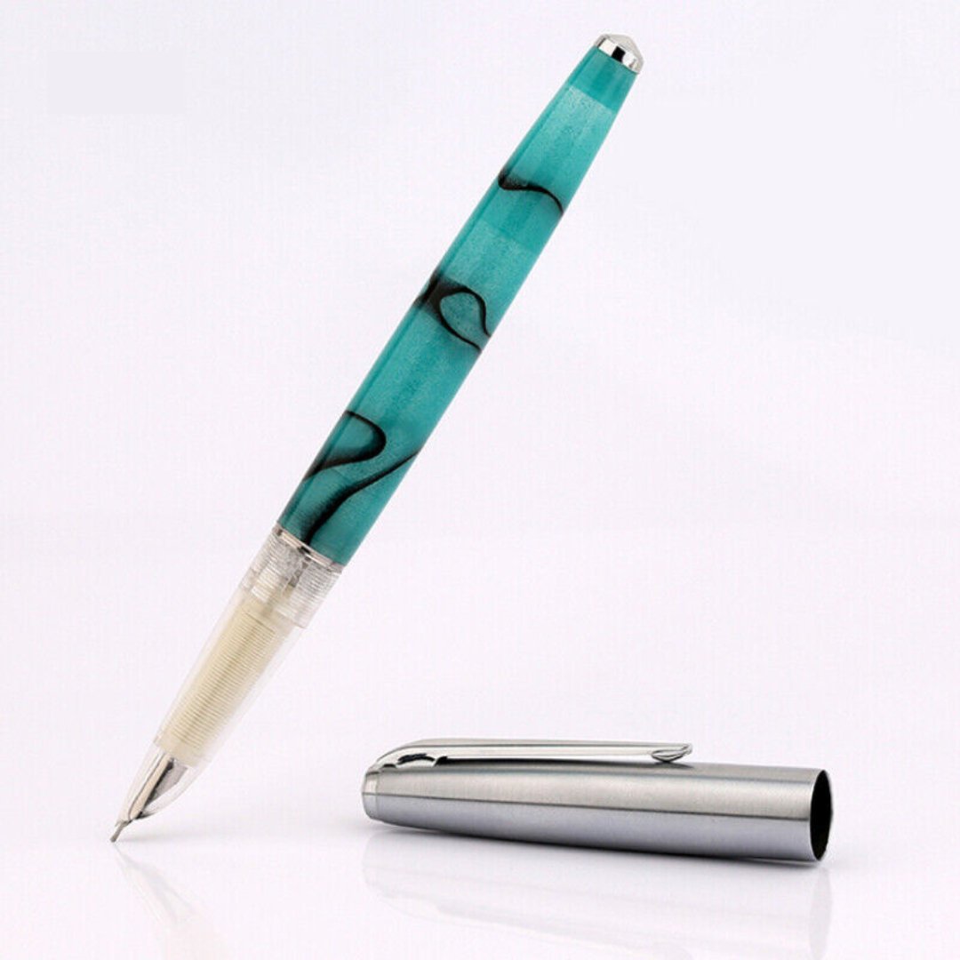 Moonman M101 Transparent Pattern Resin Fountain Pen - SCOOBOO - M101-02F - Fountain Pen