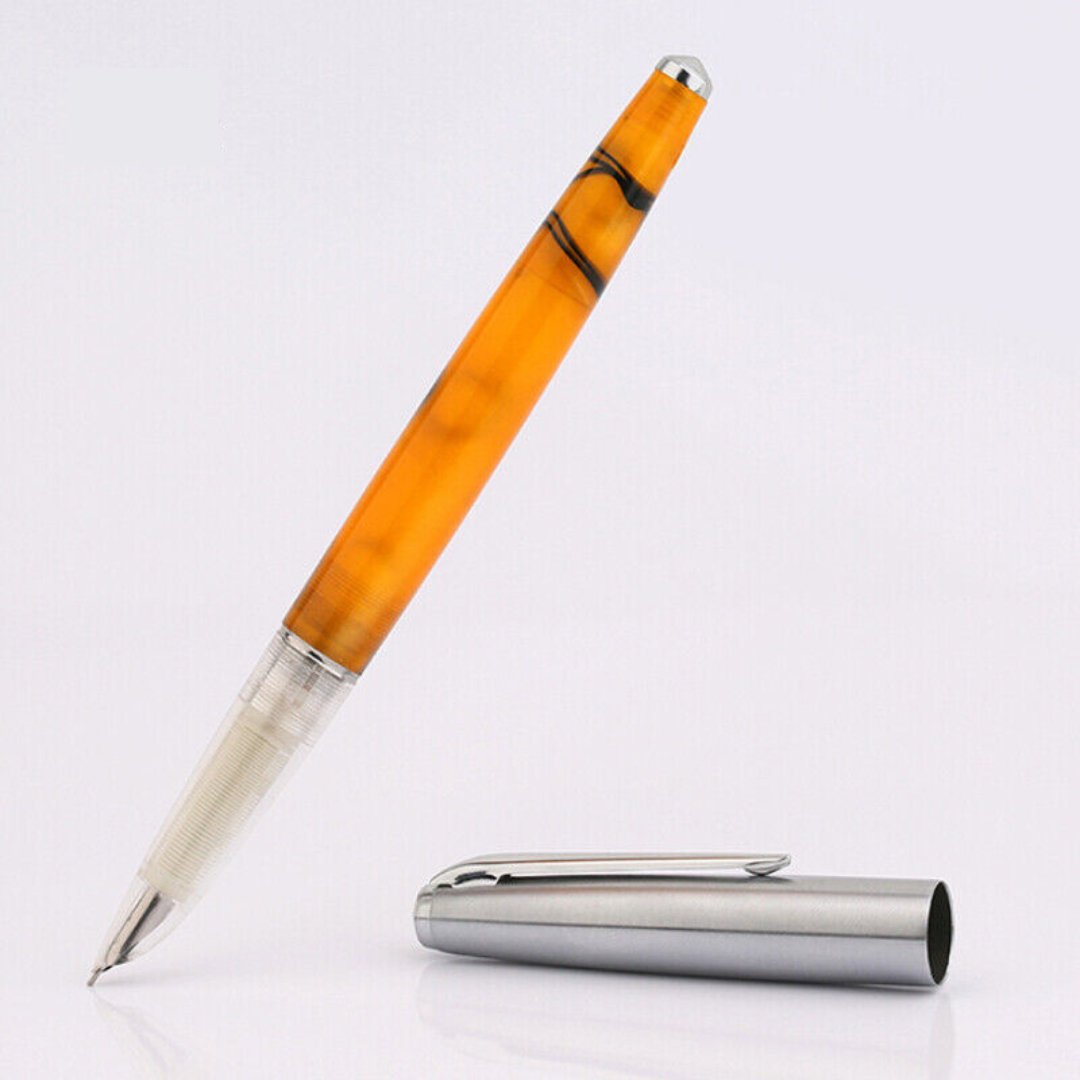 Moonman M101 Transparent Pattern Resin Fountain Pen - SCOOBOO - M101-04F - Fountain Pen