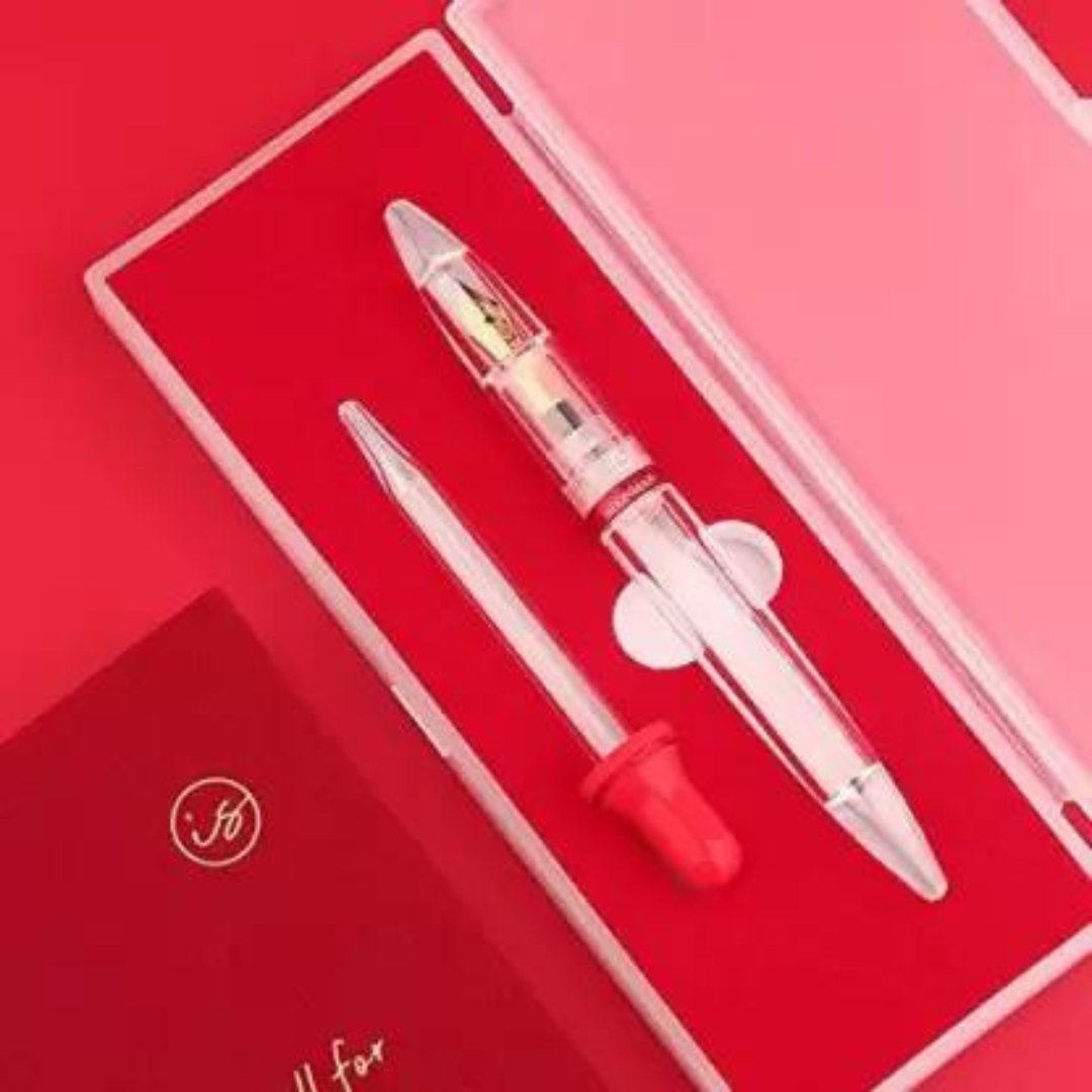 Moonman M2 Acrylic Clear Transparent Fountain Pen - SCOOBOO - M2-1E - Fountain Pen