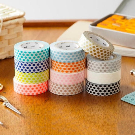 MT Washi Masking Tape Polka Dots - SCOOBOO - Masking & Decoration Tapes