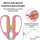 Multi-Purpose FitCurve Scissor - SCOOBOO - SC-175PM-PINK - SCISSORS