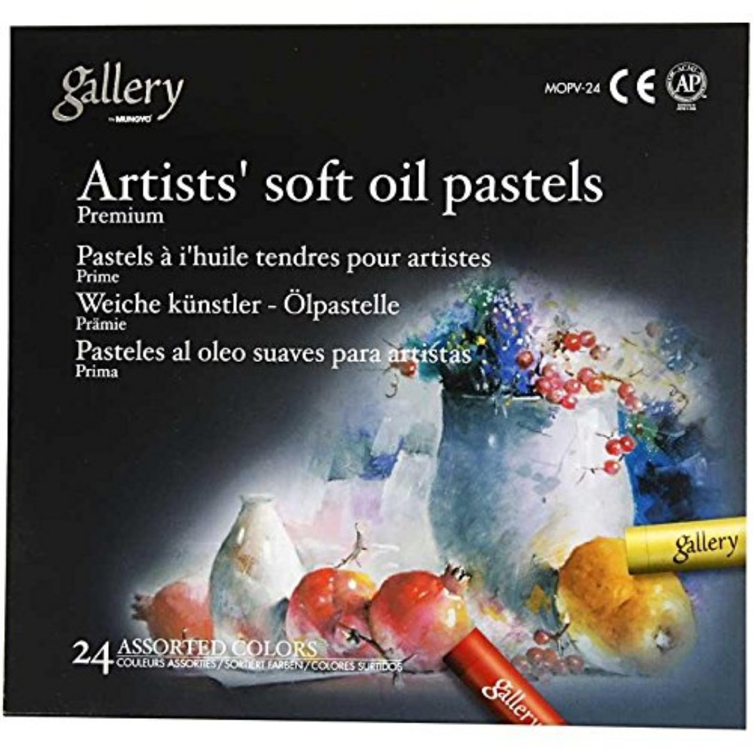 Mungyo Gallery Artist Soft Oil Pastel - 24 Shades - SCOOBOO - MOPV-24 - Oil Pastels