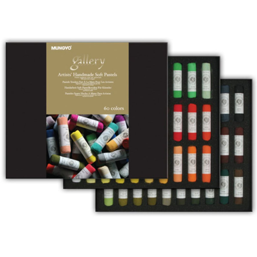 Mungyo Gallery Handmade Soft Pastels Pack Of 60 - SCOOBOO - MPHM-60 - Oil Pastels