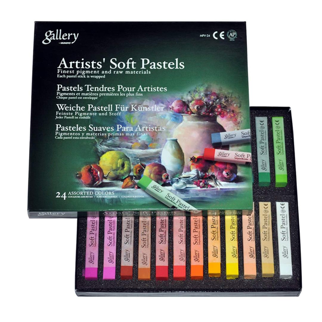 Mungyo Gallery Soft Pastel Colors Pack Of 24 - SCOOBOO - MPV-24 - Oil Pastels