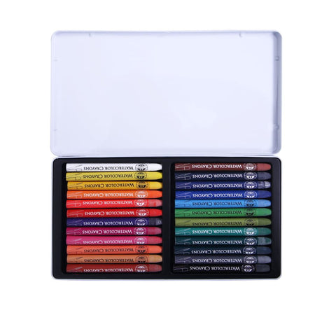 Mungyo Gallery Watercolor Crayons Tin Case Set Of 36 - SCOOBOO - MAC-36T - Water Colors