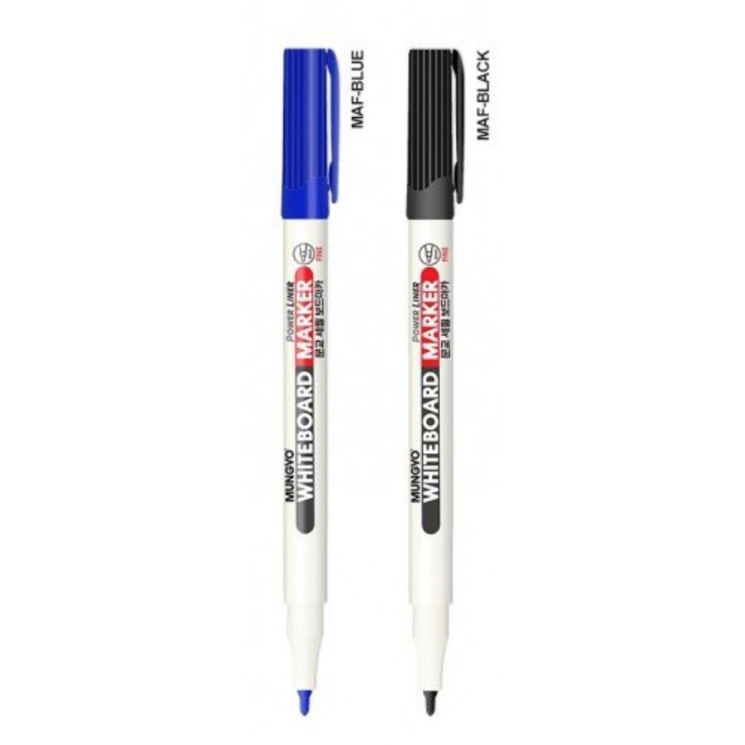 MUNGYO Power Liner White Board Marker Fine Point - SCOOBOO - MAF-12BK - White-Board & Permanent Markers