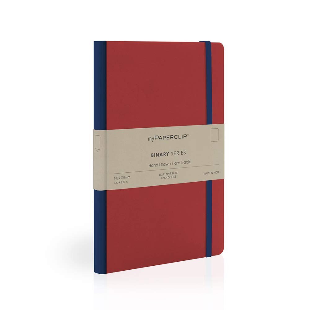 myPAPERCLIP Binary Series A5 Notebook - SCOOBOO - BSH19A5-R Red - Ruled